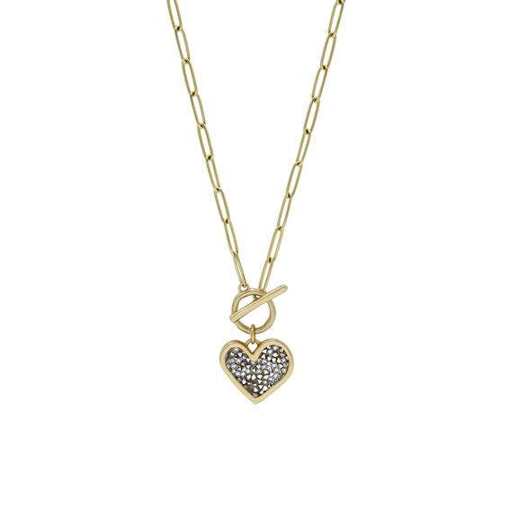 Kristal Life Abundant Heart Toggle Necklace