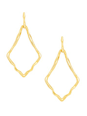 Textured Triangle Drop Earring