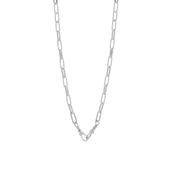 Twisted Link Everything Necklace Sterling Silver
