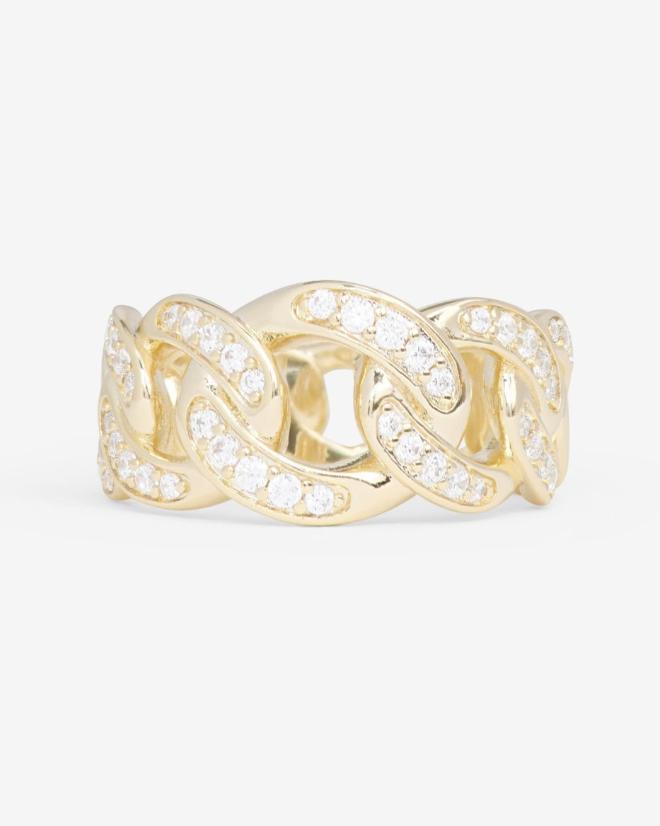 Graduated Pavé Julian Ring - Gold