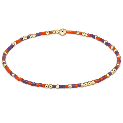 Gameday Hope Unwritten Bracelet- Purple/ Orange