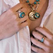 Infinite Sky Turquoise Amulet Medallion