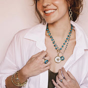 Infinite Sky Turquoise Amulet Medallion