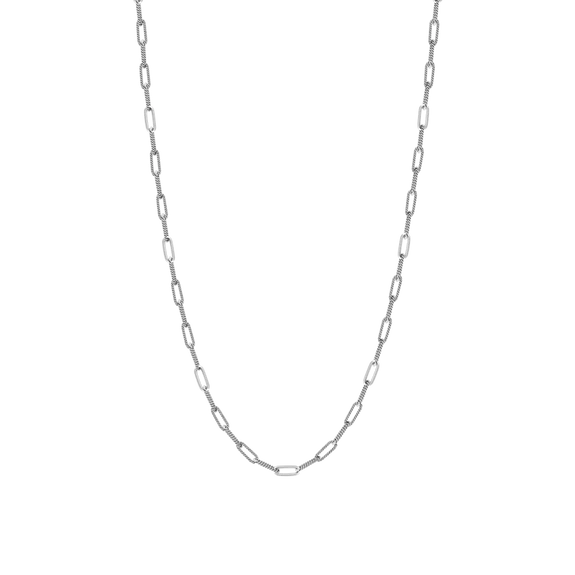 Twisted Link Paperclip Chain