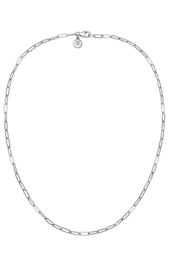 Twisted Link Paperclip Chain