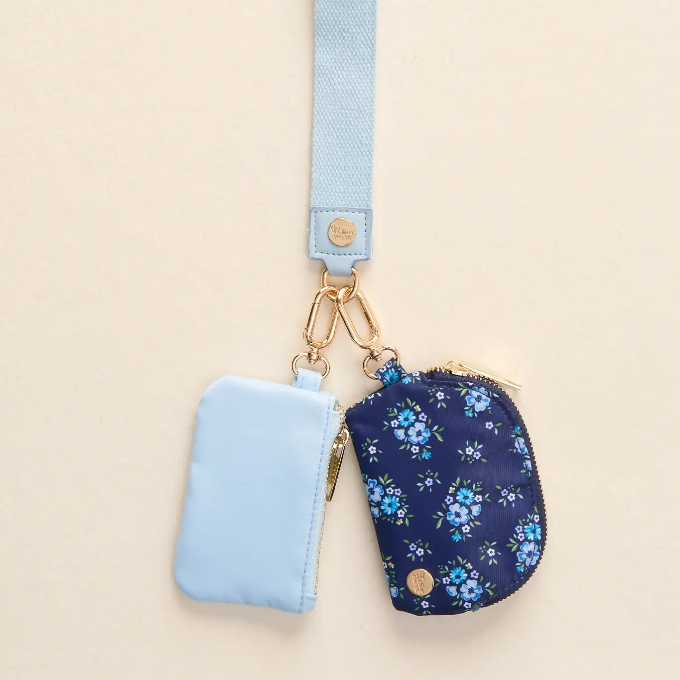 Dynamic Duo Pouch Wristlet- Navy