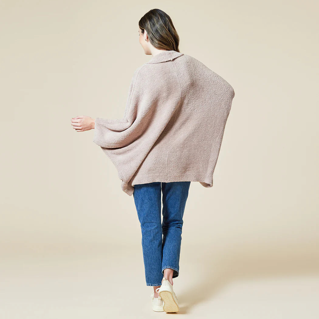 Solid Marshmallow Shrug-Coco