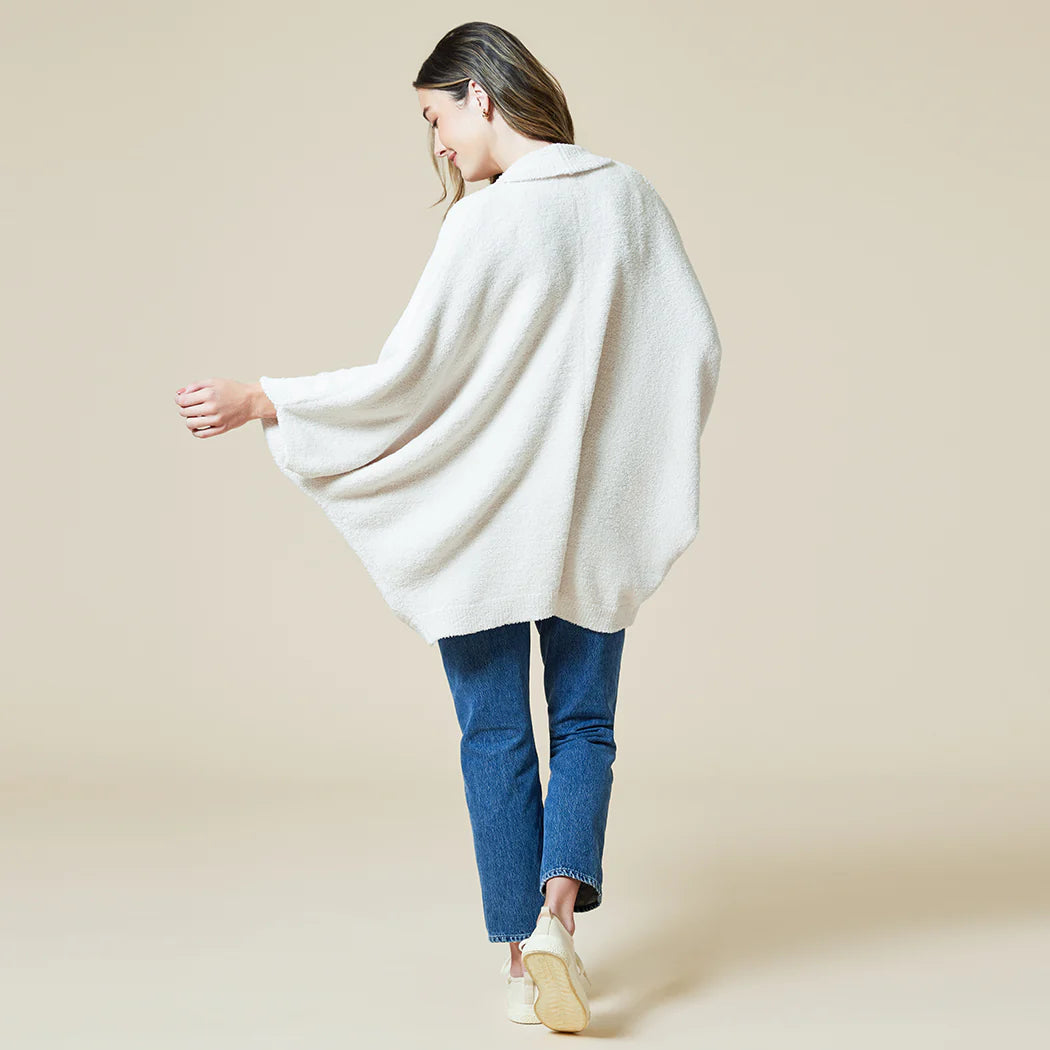 Solid Marshmallow Shrug- Almond