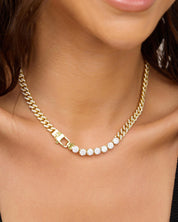 Pave' Julian Loves Diamonds Necklace 16"