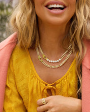 Pave' Julian Loves Diamonds Necklace 16"