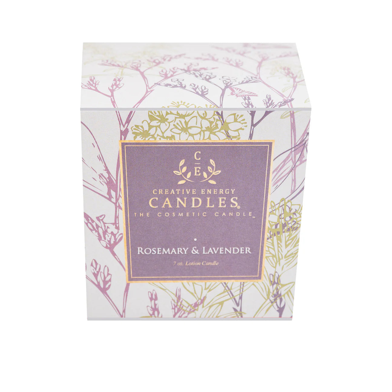 Soy Lotion Candle Rosemary & Lavender- Medium