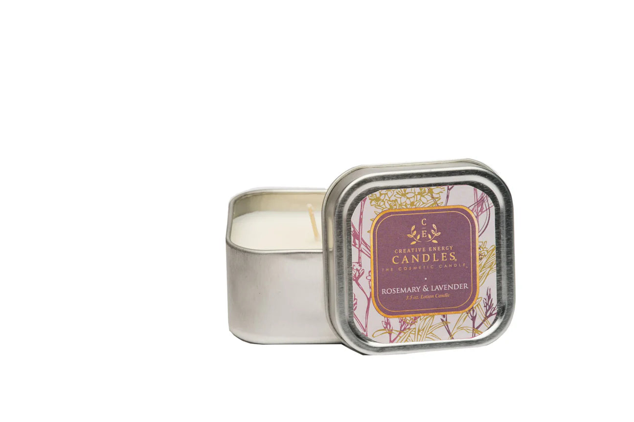 Soy Lotion Candle Rosemary & Lavender- Tin