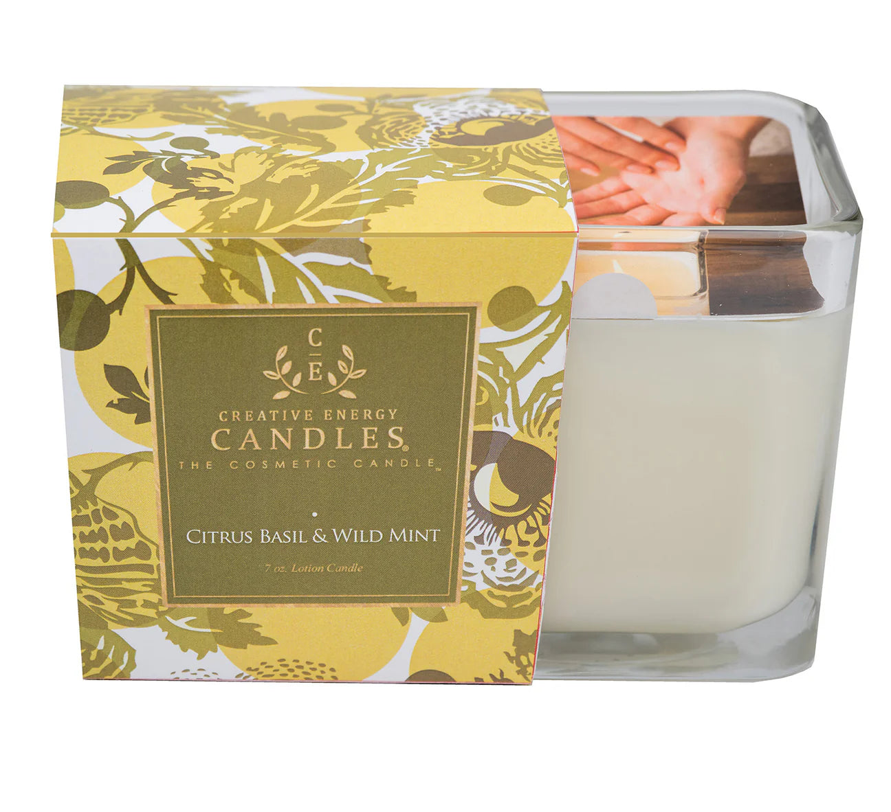 Soy Lotion Candle Citrus Basil & Wild Mint- Large
