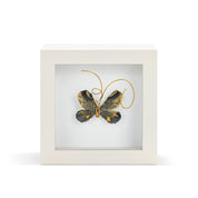 Butterfly Shadow Box 4in- Heart of Gold Black & Gold