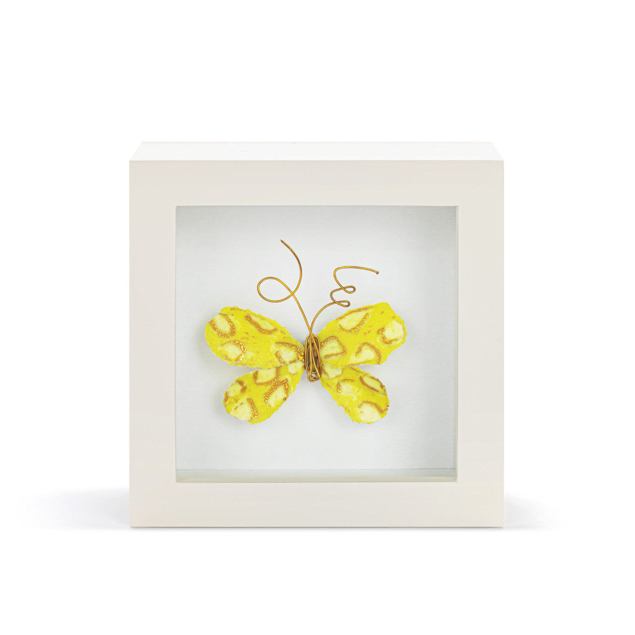Butterfly Shadow Box 4in- Always My Sunshine Yellow