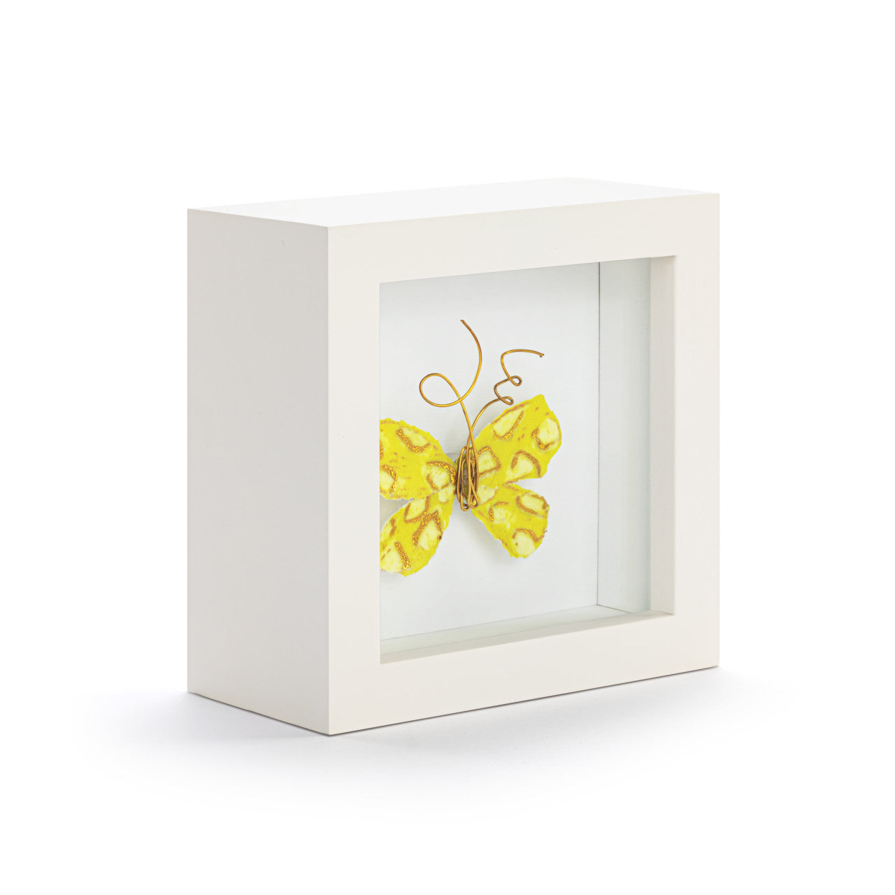 Butterfly Shadow Box 4in- Always My Sunshine Yellow