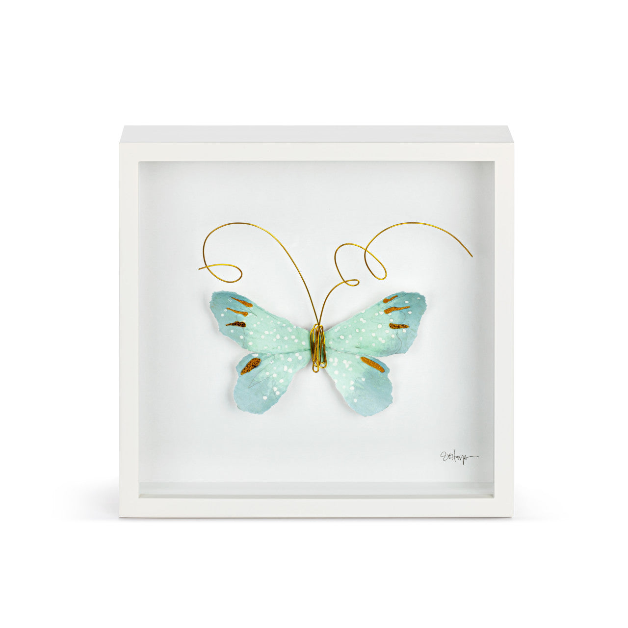 Butterfly Wall Art 10in- Light Blue