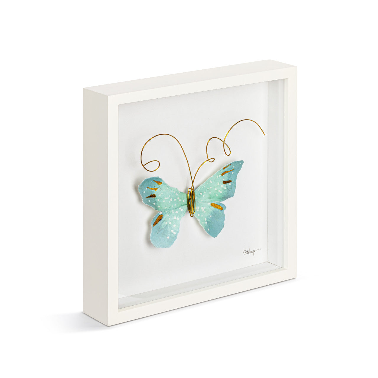 Butterfly Wall Art 10in- Light Blue