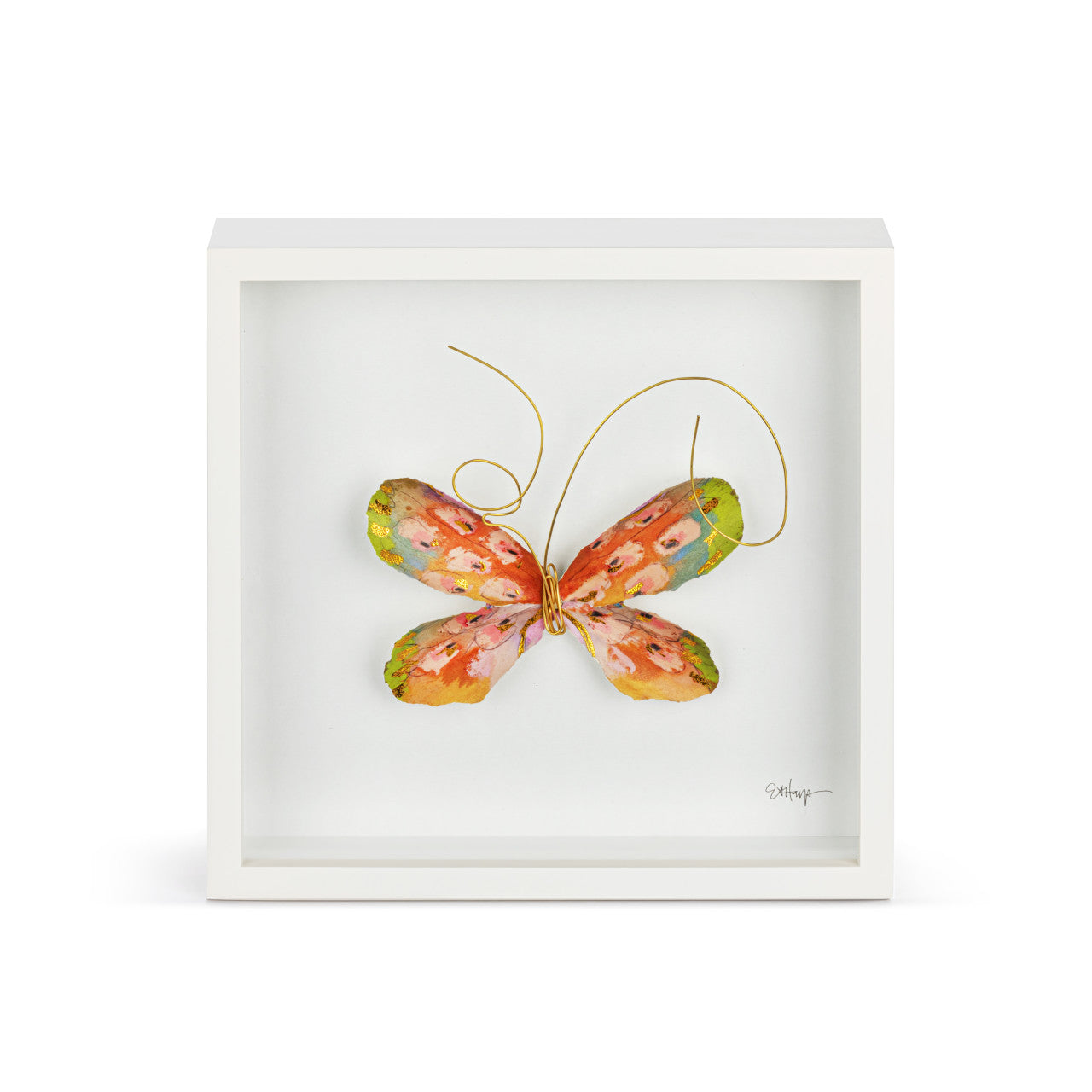 Butterfly Wall Art 10in- Orange