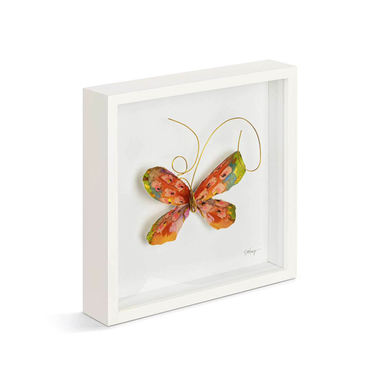 Butterfly Wall Art 10in- Orange