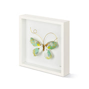 Butterfly Wall Art 10in- Green & White