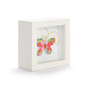 Butterfly Shadow Box 4in- Living Boldly Pink Multi