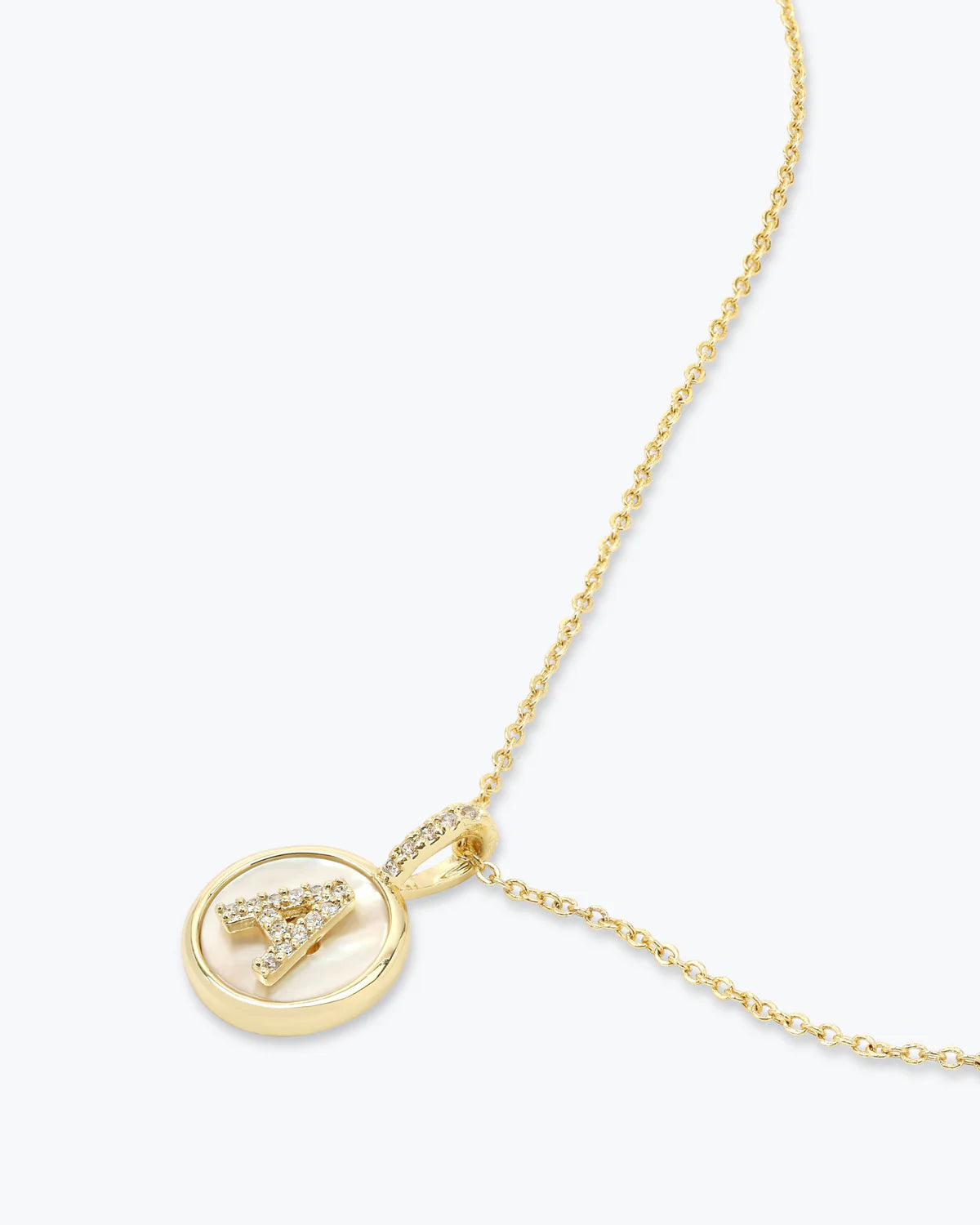 Baby Love Letters Medallion Necklace