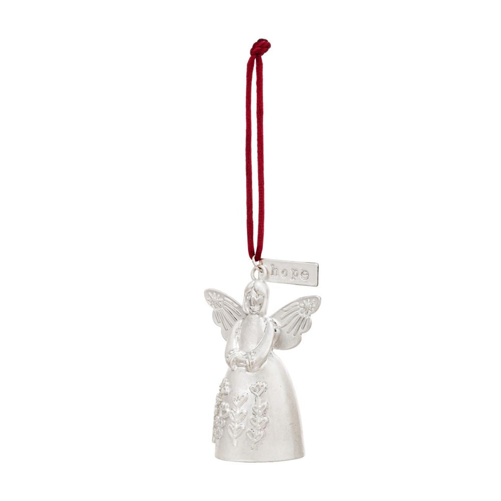 Mini Bell Angel Ornament - Hope