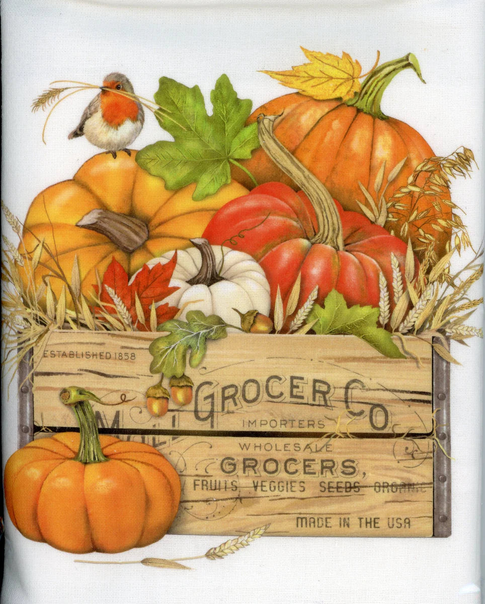 Autumn Harvest Towel- Pumpkins