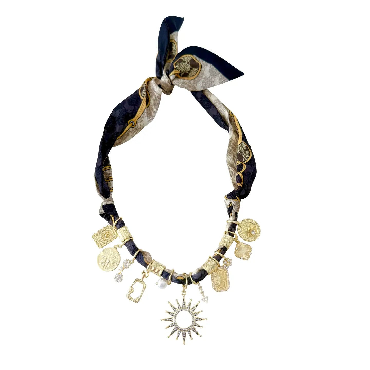 Scarf Necklace -Misty