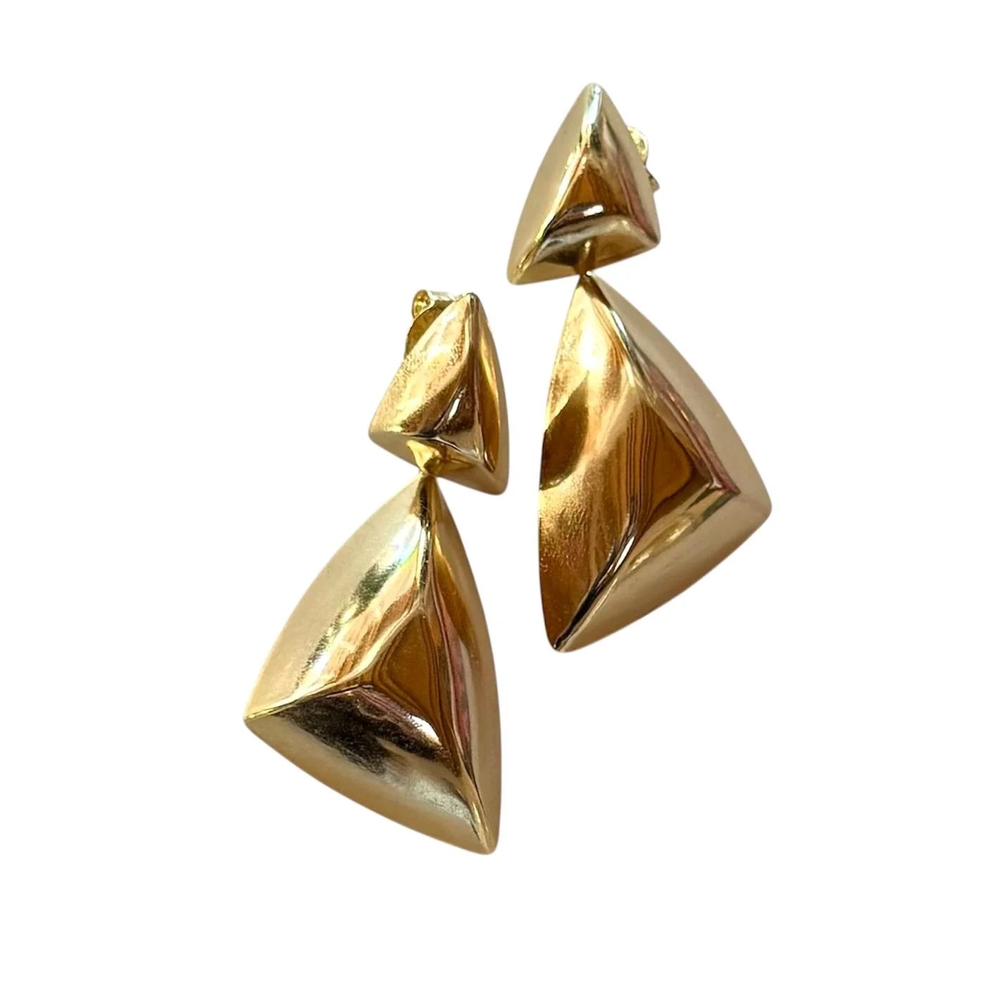 Double Golden Angles Earrings