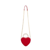 Heart Top Handle Bag / Red