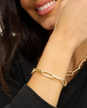 Carrie Pave Chain Link Bracelet