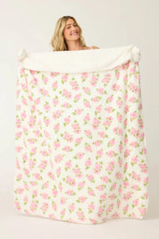 PJ Salvage Let's Get Cozy Floral Blanket