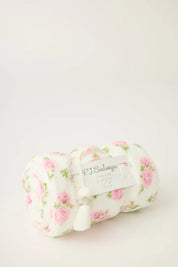 PJ Salvage Let's Get Cozy Floral Blanket