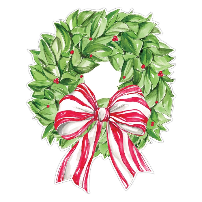 Die Cut Placemats-Christmas Wreath with Bow