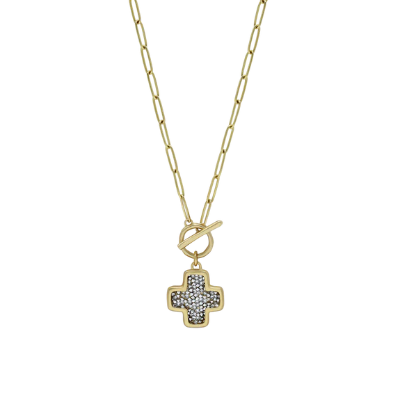 Kristal Life In Balance Toggle Necklace