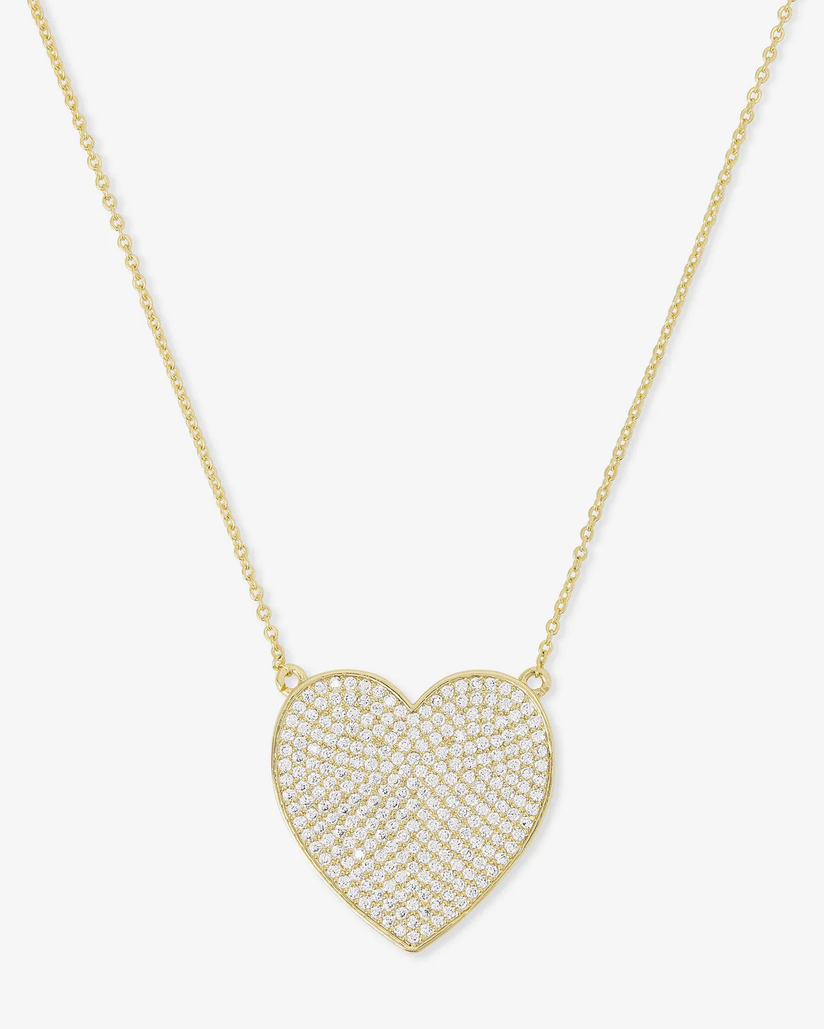 You Have My Whole Heart Pavé Necklace- XL