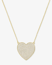 You Have My Whole Heart Pavé Necklace- XL
