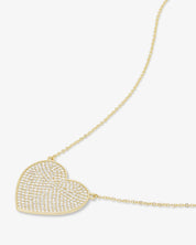 You Have My Whole Heart Pavé Necklace- XL