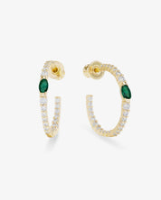The Maven Hoops 1"- Emerald