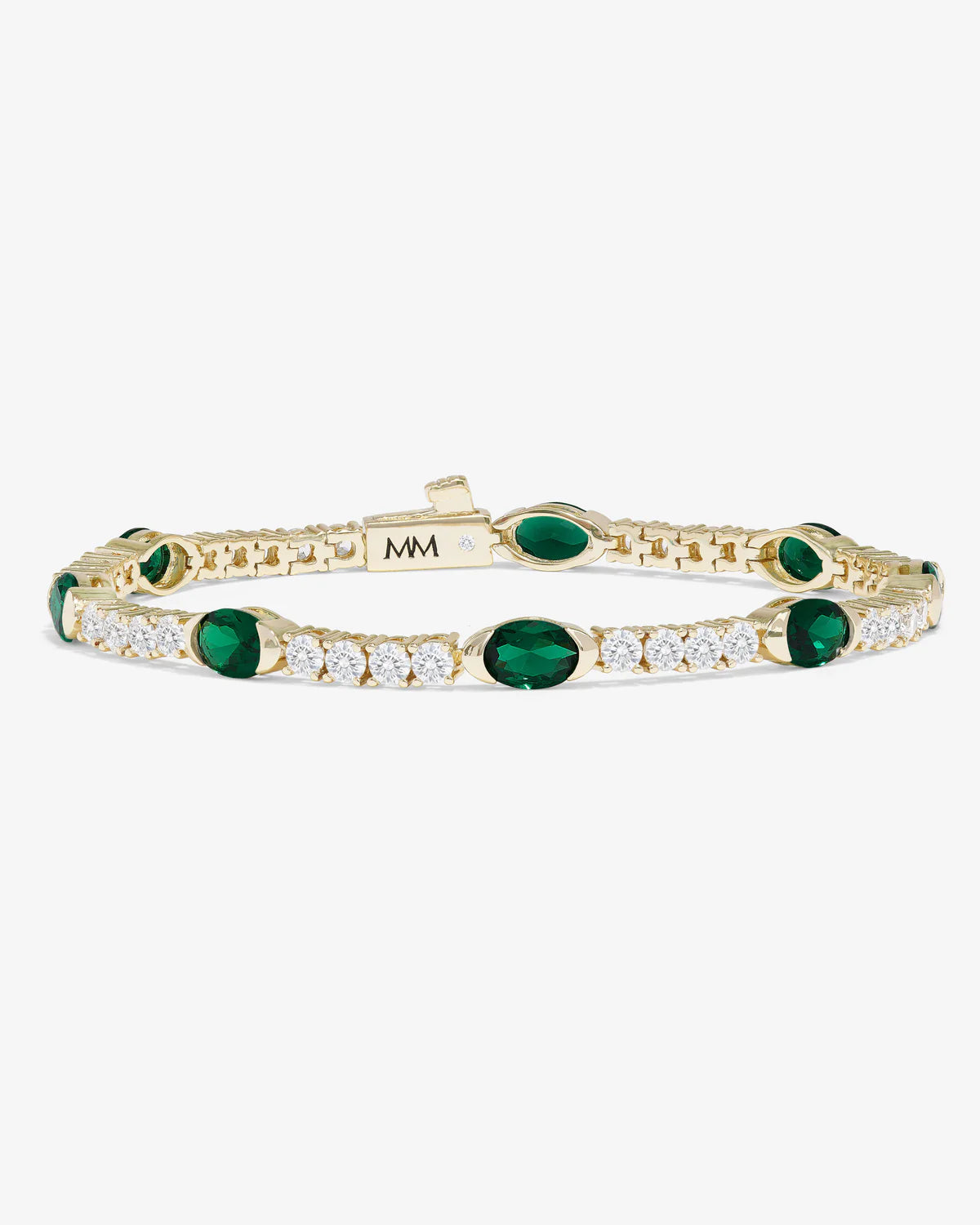 The Maven Tennis Bracelet- Emerald
