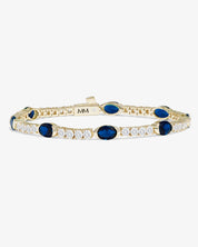 The Maven Tennis Bracelet- Sapphire