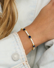 The Maven Tennis Bracelet- Sapphire