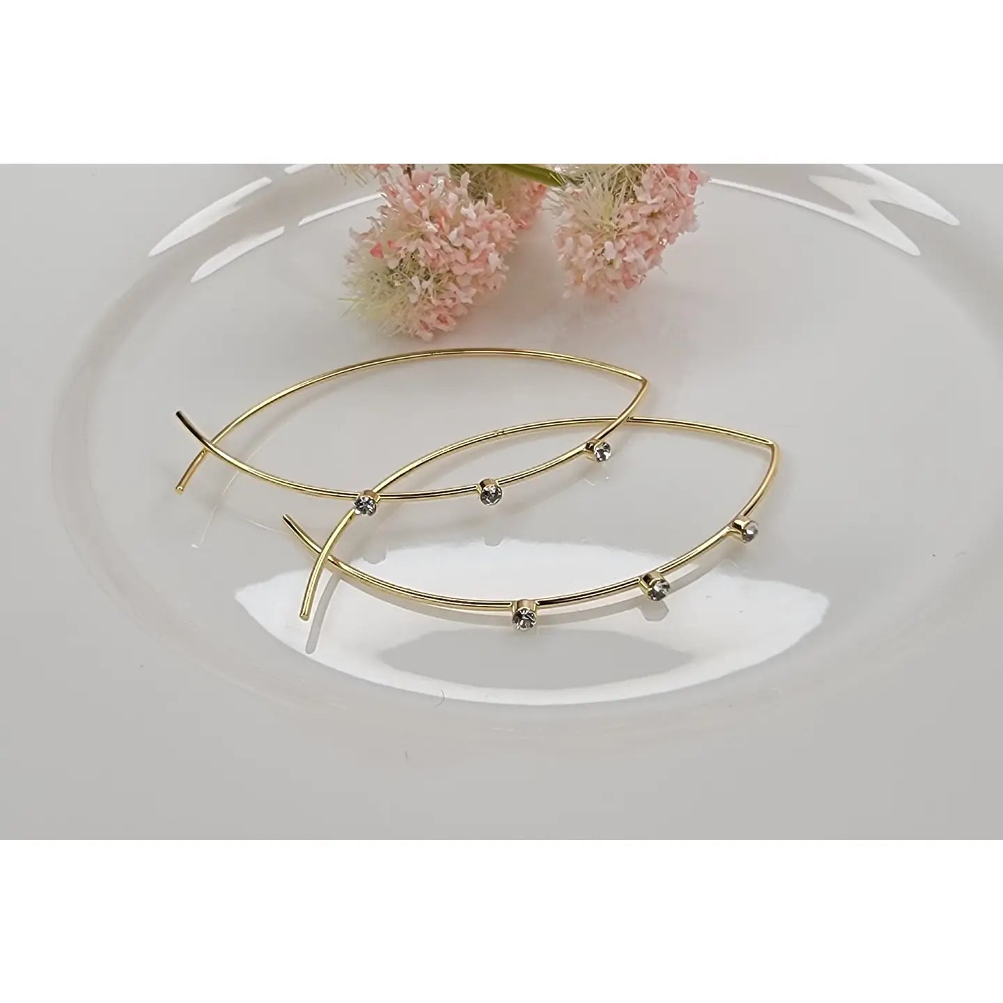 Fish Shape Loop Earrings
