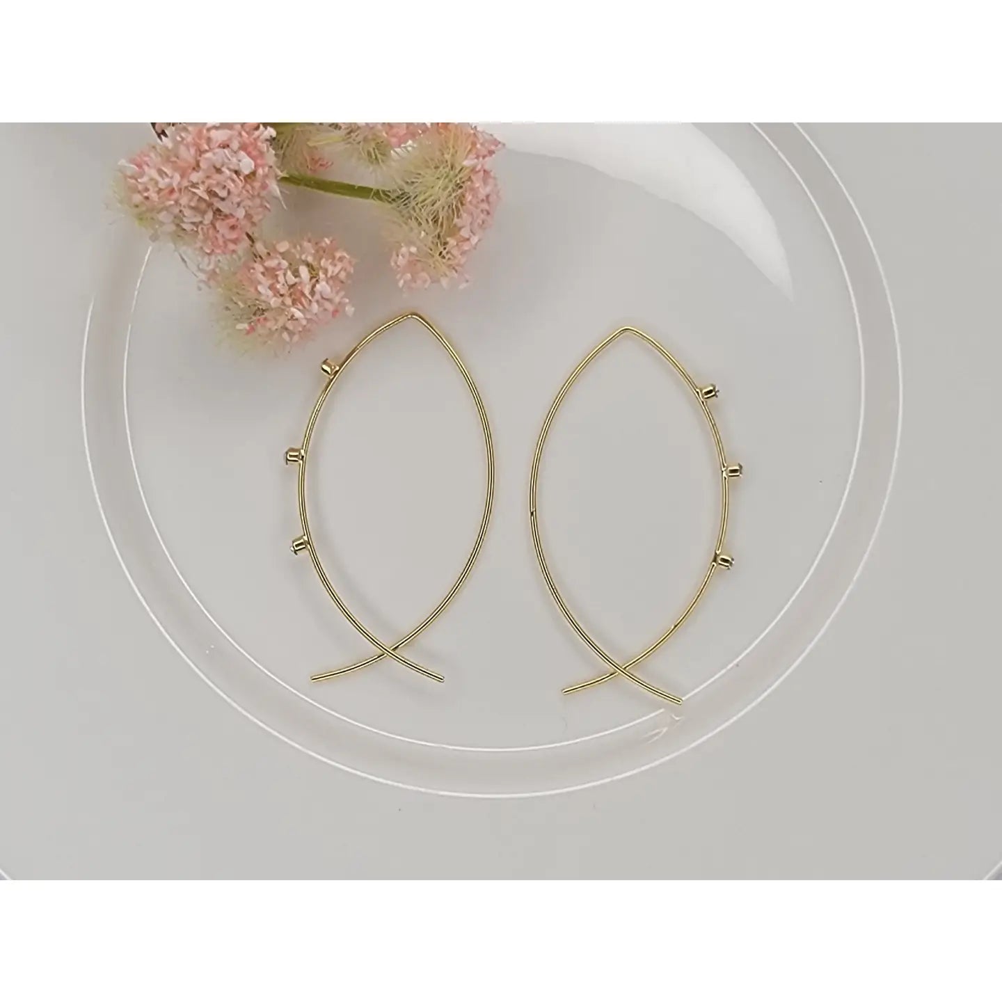 Fish Shape Loop Earrings