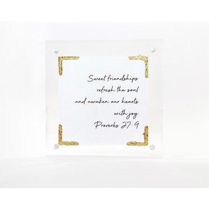 Acrylic Square 3x3- Sweet Friendships
