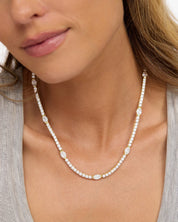 The Maven Tennis Necklace- 16"/ Diamond