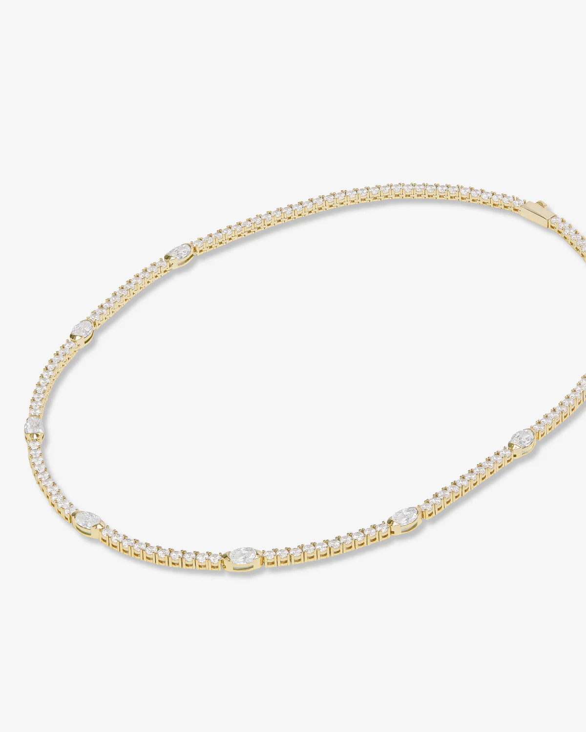 The Maven Tennis Necklace- 16"/ Diamond