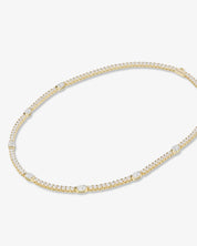 The Maven Tennis Necklace- 16"/ Diamond
